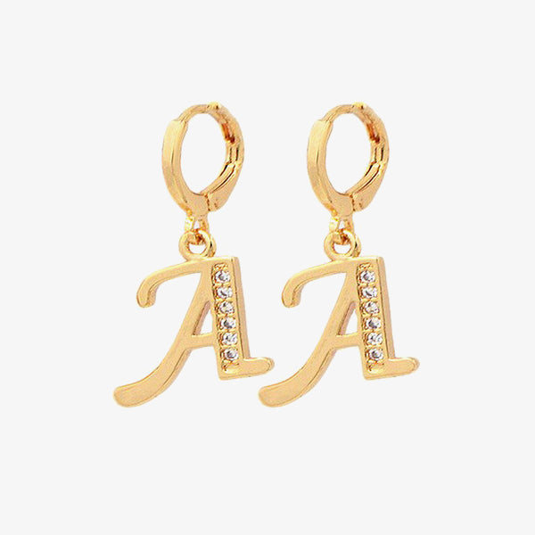 Rivava Initial Earrings