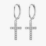 Cross Drop Earrings