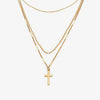 Layered Cross Necklace