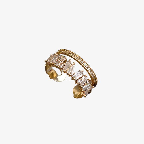 Rivava Gold Double Ring