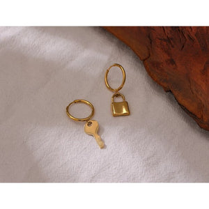 Lock & Key Earrings