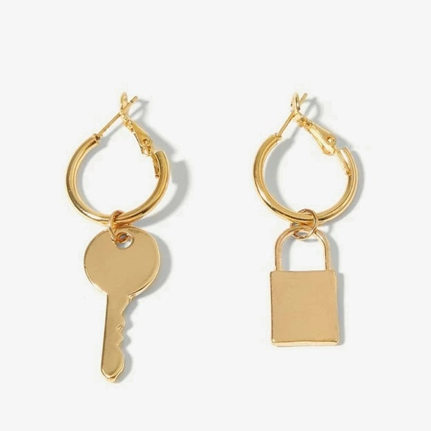 Lock & Key Earrings