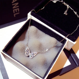 Crystal Butterfly Necklace