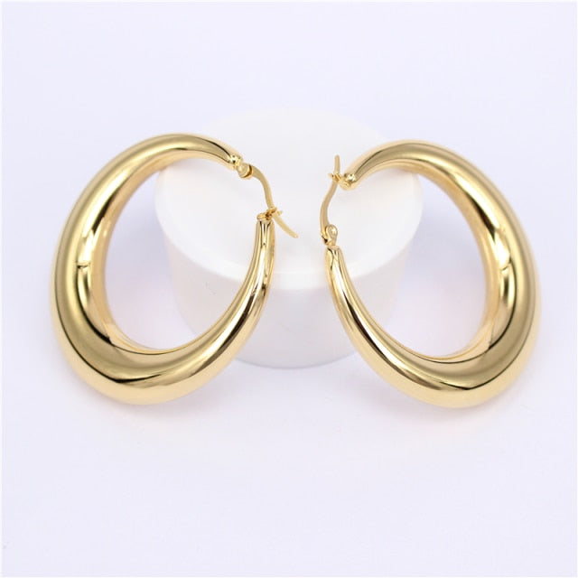 Shaped Hoop Earrings