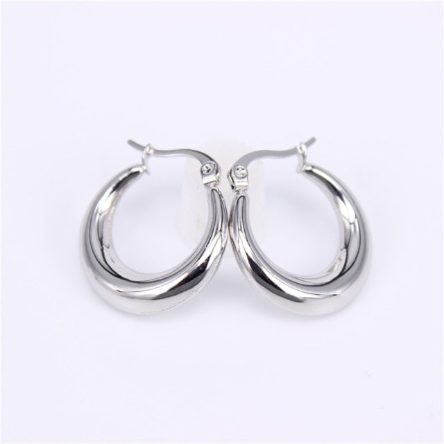 Shaped Hoop Earrings