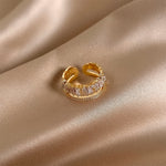 Rivava Gold Double Ring