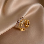 Rivava Gold Double Ring