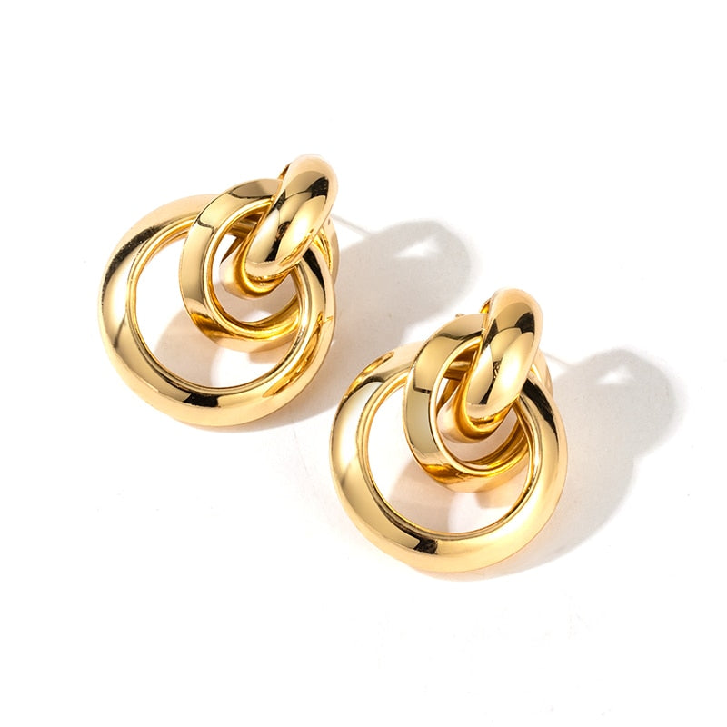 Intertwined Hoop Earrings