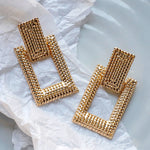 Rivava Gold Drop Earrings