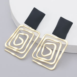 Modern Rose Earrings