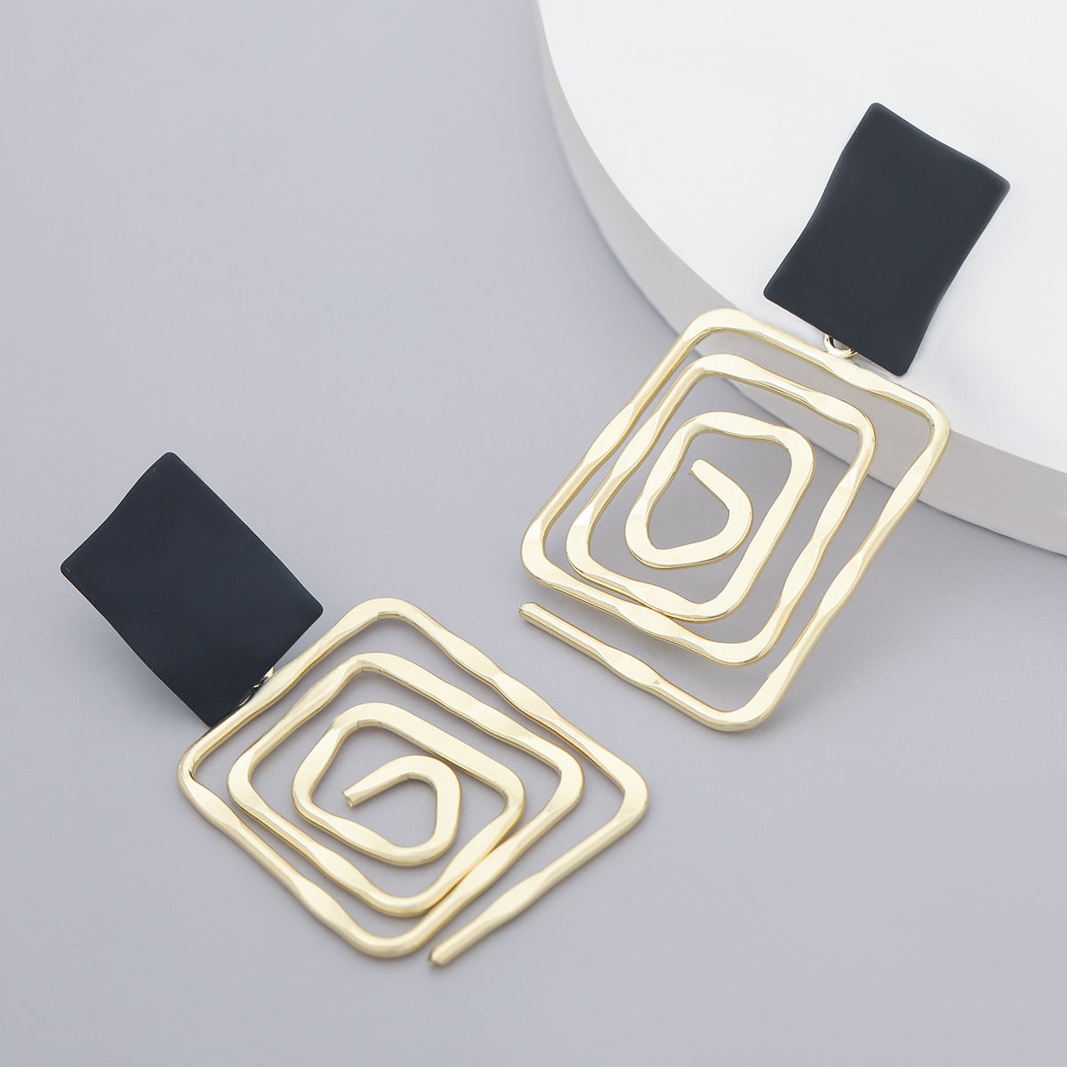 Modern Rose Earrings