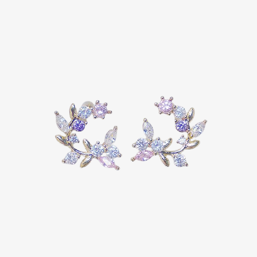 Pastel Leaf Earrings