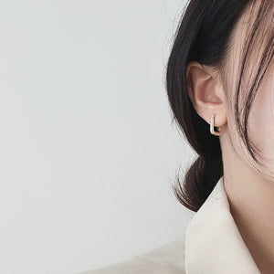 Studded Geometric Earrings