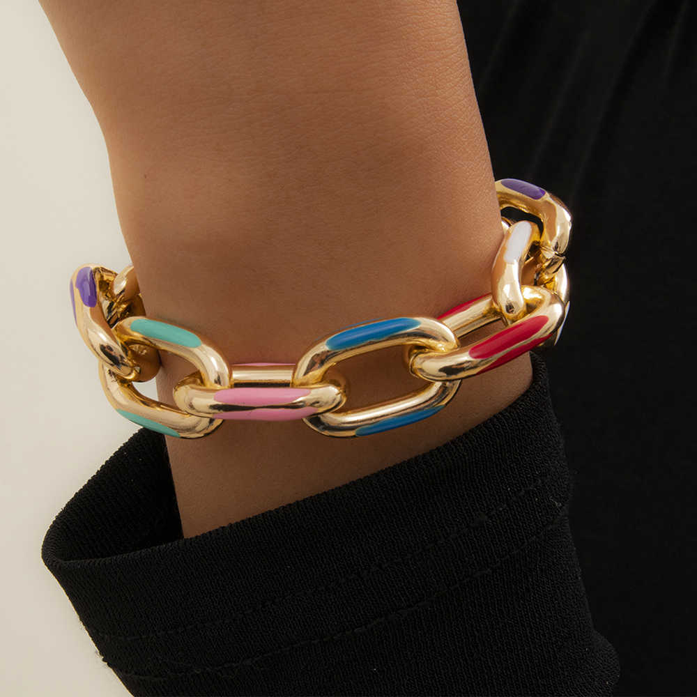 Painted Chain Bracelet