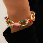 Painted Chain Bracelet