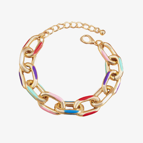 Painted Chain Bracelet