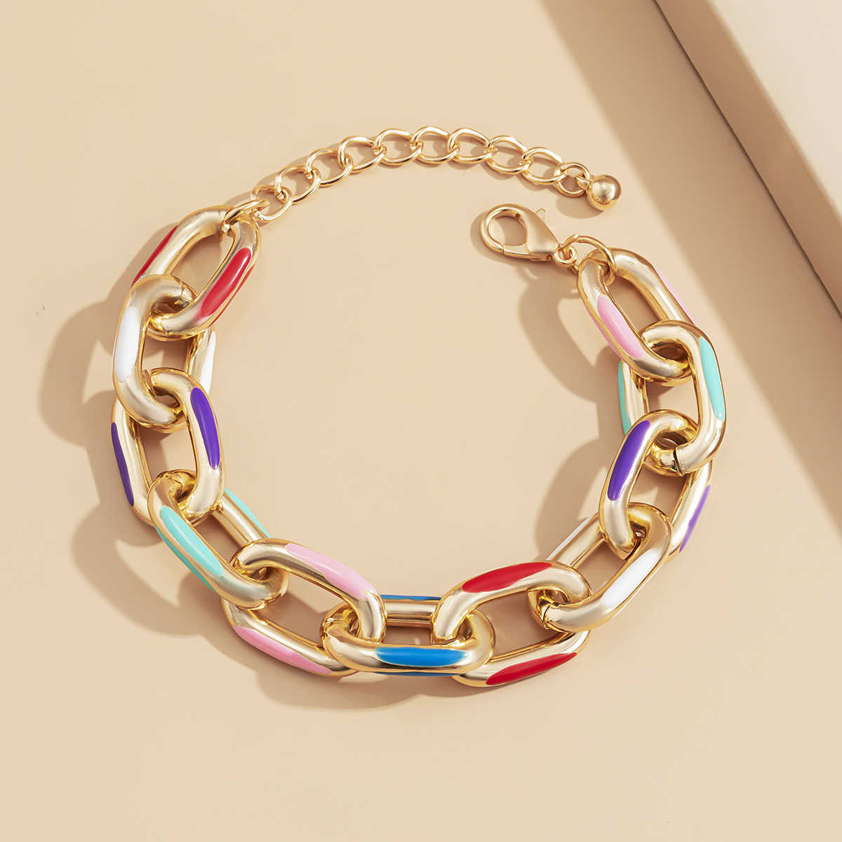 Painted Chain Bracelet