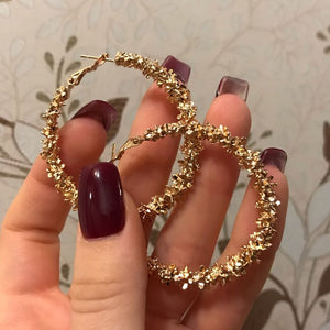 Textured Hoop Earrings