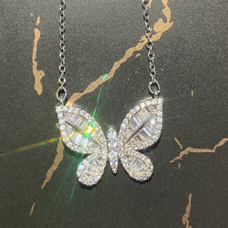 Crystal Butterfly Necklace